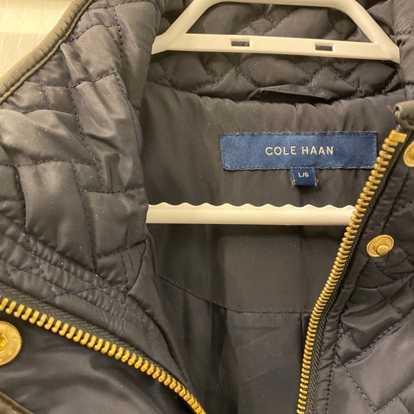 Cole Haan Signature Quilted Zip Front Coat - Picture 3 of 9